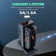 thumbnail image 3 of YUOY Cargador para Nintendo Switch 2 Joy-Con – Cargador de controladores Switch 4 en 1 con indicadores LED y alarma de zumbador, 3 of 6