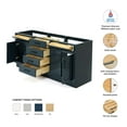 thumbnail image 2 of Ariel Hepburn 72 In. Double Sink Base Cabinet In Midnight Blue, 2 of 10