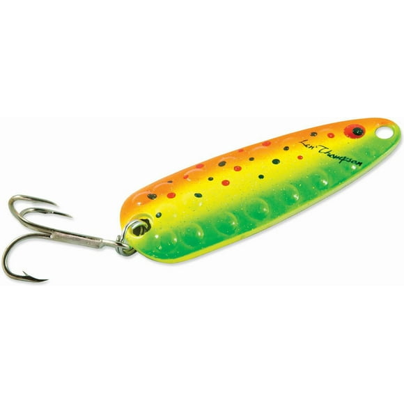 Len Thompson 13 TL Dimpled Series Spoon, 2 1/2", 5/8 oz, Traffic Light (143161), Rust-resistant, solid brass spoon