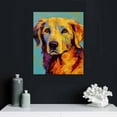 thumbnail image 4 of Nawypu Golden Retriever Canvas Wall Art Print, Dog Artwork, 4 of 4