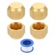 thumbnail image 1 of 2Pack 5/8" Tubo OD Tapa de Latón, Rosca Hembra 7/8"-14 UNF Conector de Tubo SAE, 1 of 6