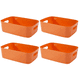thumbnail image 1 of Laklulu Papelera de almacenamiento blanca con asas, organizador de gran capacidad, caja de almacenamiento multiusos con asas para baño, cocina y sala de estar..., 1 of 5