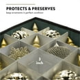 thumbnail image 7 of Premium Large Christmas Ornament storage Box with Lid - 3" Compartment, Contains 8 Trays, Keeps 128 Holiday Ornaments and Xmas Accessories, Storage Container Is Tear Proof Made Of 600D Oxford Fabric, 7 of 7