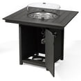 thumbnail image 4 of WestinTrends Helios 42" Modern Outdoor Patio Gas Propane Square Fire Pit Table (Rocks Not Included), Gray, 4 of 14