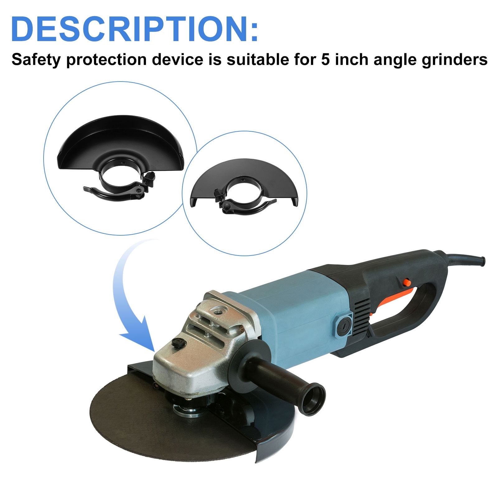 Uxcell 2pcs Grinder Guard 5" 135mm Dia Metal Adjustable Angle Grinder Protector Cover