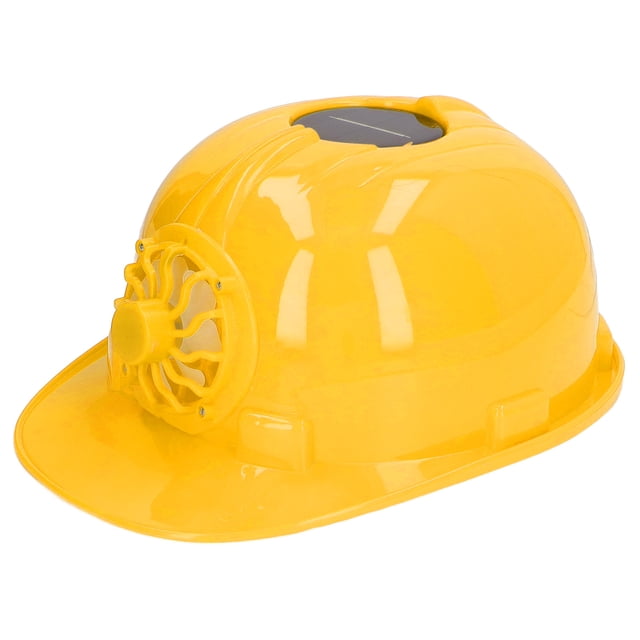 Solar Fan Hard Hat With Ventilated Helmet, Removable Lining Hard For Construction And Outdoor Work