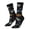 3 Black, variant on Space Rocket Print Adult Socks for Men & Women,Calf Socks, Ankle Socks,Boots Socks,Breathable Casual Sock,Unisex Crew Socks