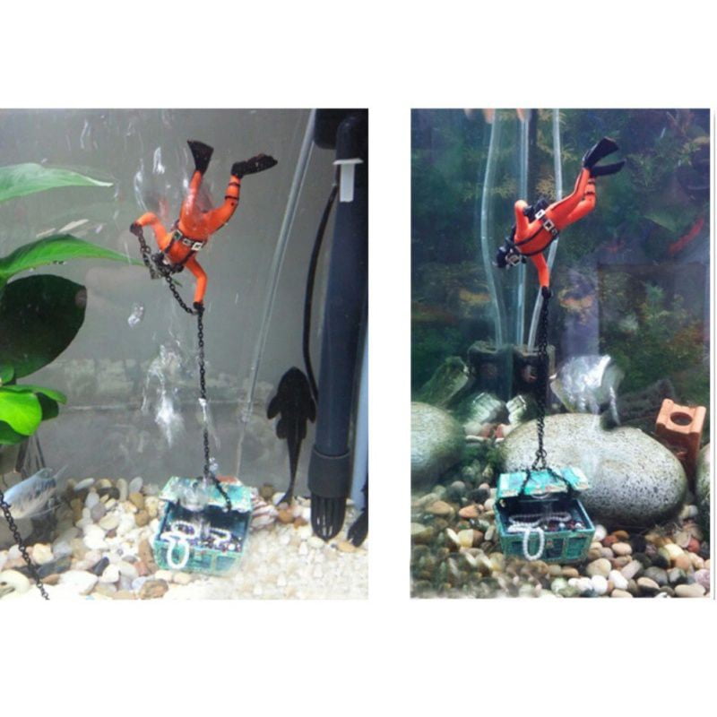 Aquarium Ornament Fish Tank Decorations Undersea Treasure Chest