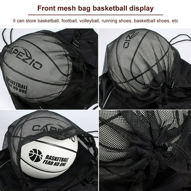 Mochila de baloncesto con cordón,Mochila de baloncesto con cordón Mochila plegable para mochila de viaje impulsada por el rendimiento