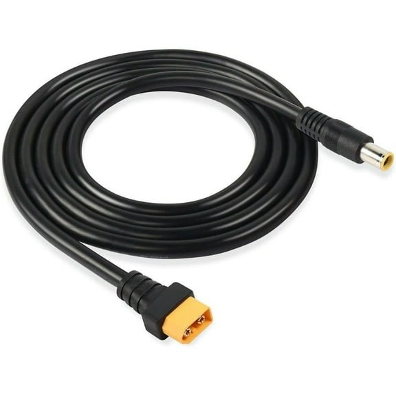 FOR DC 8mm to XT60 Power Cable, 5Ft DC7909 7.9mm x 5.5mm Male to XT-60 Male Adapter Cord for for Panels Portable Power Station