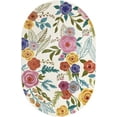 thumbnail image 2 of Rugs.com Blossom Collection Rug – 5' x 8' Oval Ivory Medium Rug Perfect For Living Rooms, Large Dining Rooms, Open Floorplans, 2 of 8