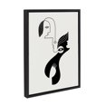 thumbnail image 2 of Kate and Laurel Sylvie Past Life Framed Canvas Wall Art by Shatha Al Dafai, 18x24 Black, Decorative Modern Abstract Art Print for Wall, 2 of 7