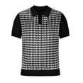 thumbnail image 3 of Teissuly Men's Casual T-shirt Turndown Collar Short Sleeve Tops Blouse, 3 of 5