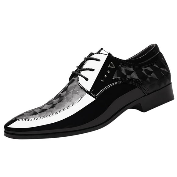 XZNGL Shoe Laces Men Lace Business Leather Shoes Casual Comfortable Dress Shoe Male Suit Shoes