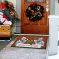 thumbnail image 4 of Tapis de Porte Rouges de Noël pour Entrée Extérieure, Tapis de Porte d'Entrée de Noël pour l'Intérieur, Tapis Brossé pour Vestibule de Porte d'Entrée, Tapis d'Entrée de Noël Anti-Saleté, Pas de Lavage, la Saleté Peut Être Coupée, Tapis Antidérapant, 4 of 6
