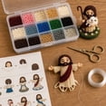 thumbnail image 6 of Lypsnake 3D Jesus Beaded DIY Kit, 4 Styles Religious Figurine Diamond Painting Ornament with Full Materials & Step-by-Step Instructions for Faithful Home Decor & Hobby Craft, 6 of 8