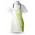 thumbnail image 3 of Green Apron Bamboo with Artistic Floral Curly Leaves Asian Feng Shui Zen Garden, Unisex Kitchen Bib Apron with Adjustable Neck for Cooking Baking Gardening, Lime Green Pale Green White, by Ambesonne, 3 of 3