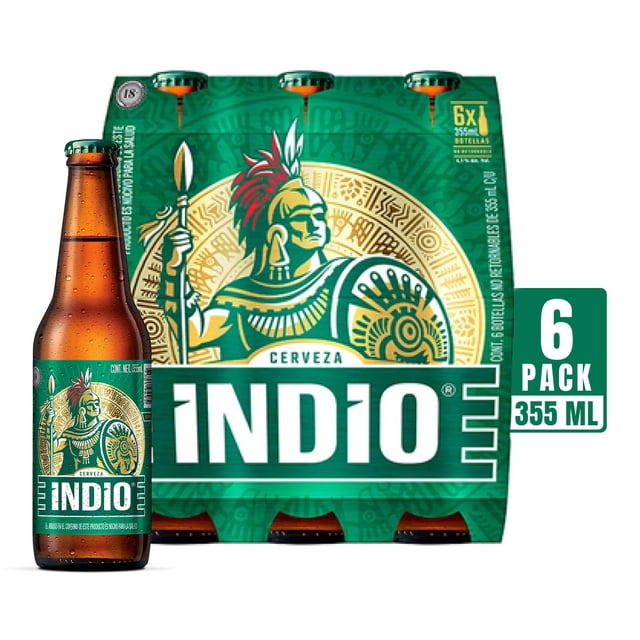 Cerveza oscura Indio 6 botellas de 355 ml c/u