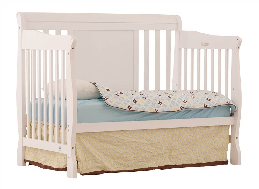 4 in 1 Fixed Side Convertible Crib in White Finish - image 3 of 5