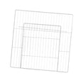 thumbnail image 1 of Parque de juegos para perros, corral de ejercicio de protección, suministros para mascotas de interior, barrera para animales pequeños Blanco, 1 of 9