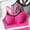 A_ Hot Pink, variant on Womens Sports Bra Fixed Padded Racerback Low Impact Spaghetti Thin Strap Bra Running Athletic Workout Yoga Bralettes Yellow Free Size
