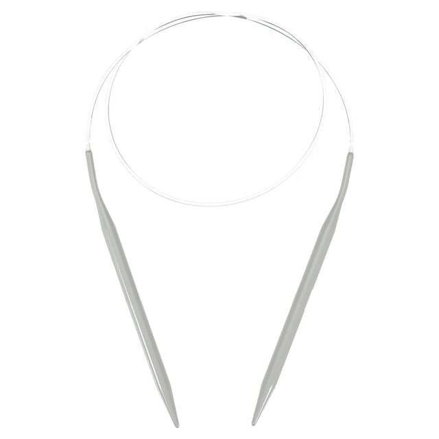 Aguja de tejer circular de aluminio Uxcell Talla US 32 pulgadas (80cm) Talla US 10.5 (6.5mm)