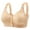 Beige, variant on Women's Fashionable and Casual Front Buttoned Underwear for Elderly People Skin Friendly and Comfortable Bra