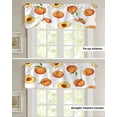 thumbnail image 4 of Peach Fruit Window Curtain Kitchen Cabinet Coffee Tie-Up Valance Curtain Rod Pocket Short Curtain, 4 of 6