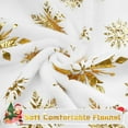 thumbnail image 4 of Christmas Blanket Gold Christmas Throw Blanket, Christmas Blankets and Throws Soft Warm Flannel Christmas Throw Blankets for Couch, Bed, Sofa, 50 x 60 Inch, Gold, 4 of 6