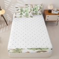 thumbnail image 4 of Castle Fairy Dragon Letter M Zipper Twin Comforter Sets with Fitted Sheet and 2 Pillowcases,Cute Rainbow Animal Zipper Bedding Set,4-Piece,Reversible, 4 of 6
