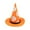 Orange, variant on Halloween Wizard Hat Pet Costume Adjustable Witch Headwear for Cats and Small Dogs Festive Dress Up Orange