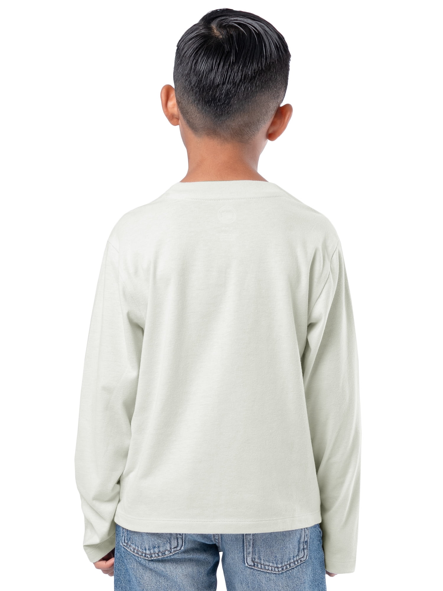 Wonder Nation Boy's Long Sleeve Elevated Graphic T-Shirt, Sizes 4-18 & Husky