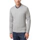 thumbnail image 1 of John Ashford suéter de punto con textura de rayas y cuello en V para hombre, gris, XX-Large, 1 of 1