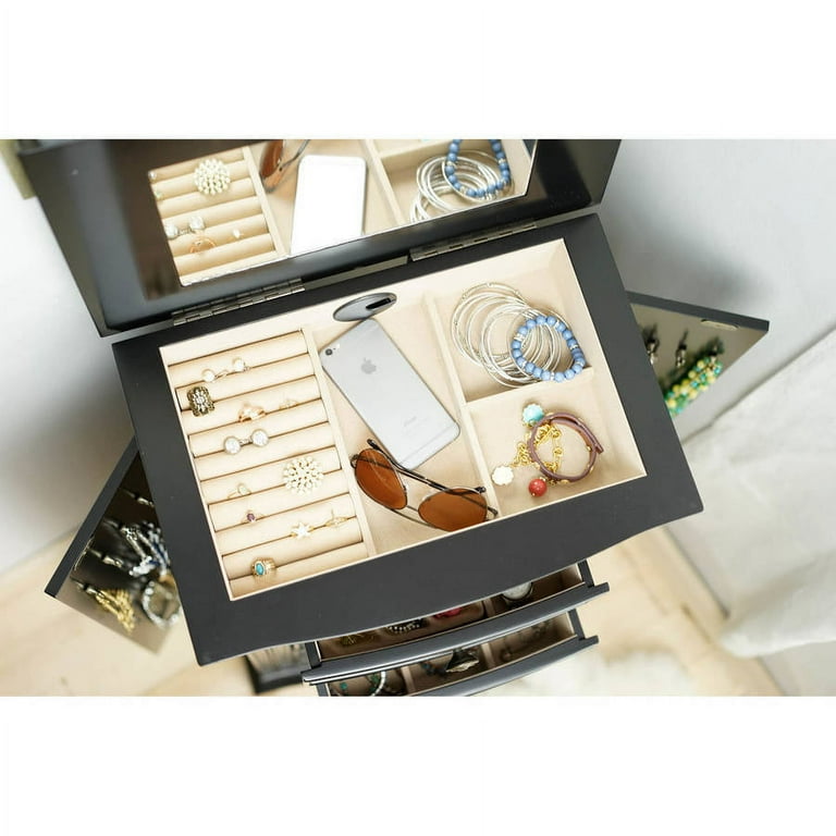 Box Dupe Pottery Barn McKenna Jewelry Box Ivory Leather
