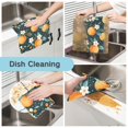 thumbnail image 2 of Yayeee 6 Pack Kitchen Dish Cloths Set for Washing Soft Drying Absorbent Microfiber Towels, Green Oranges, 2 of 9