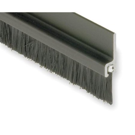 A605DKB-8 Double Door Weatherstrip, 8 ft, Gray