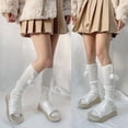 thumbnail image 2 of Calentadores de pierna de Punto acanalado YONGSHENG Lolita para mujer, 2 of 5