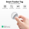 thumbnail image 3 of Bluetooth Tracker, Smart Air Tracker Tags-3 Pack, Key Finder and Item Locator Works with Apple Find My (iOS Only), with Protective Case/Key Ring/Lanyard, Tracker Tag for Keys/Luggage/Wallet, etc., 3 of 10