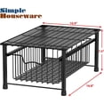thumbnail image 3 of Biwat Simple Houseware Stackable Basket Drawer, Black, 3 of 4