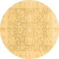 thumbnail image 1 of Ahgly Company Indoor Round Oriental Brown Traditional Area Rugs, 8' Round, 1 of 4