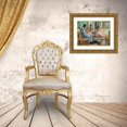 thumbnail image 3 of Henri Lebasque 24x20 Gold Ornate Framed and Double Matted Museum Art Print Titled - Marthe and Nono Sewing in an Interior (circa 1910), 3 of 4