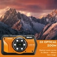 thumbnail image 4 of Ricoh WG-6 Digital Camera (Orange) with Extra Battery, SD Card and Accessory Kit, 4 of 12