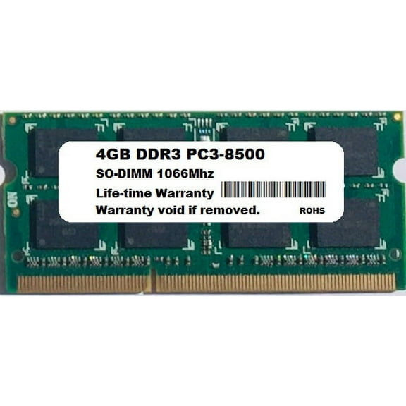 NEW 4GB DDR3 PC8500 1066 MHz PC3-8500 Laptop Memory SODIMM RAM