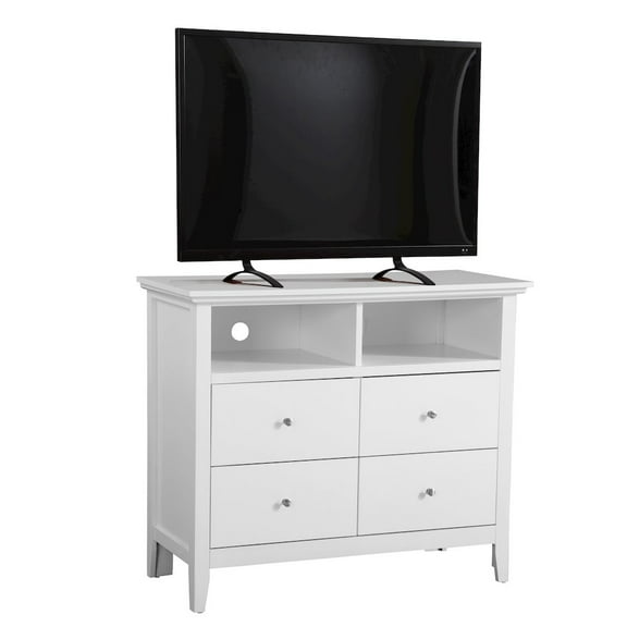Glory Furniture Hammond Media Chest in White Color