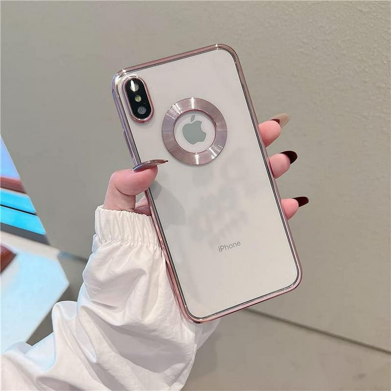 for iPhone XR XS Max Case Logo View,with Camera Lens