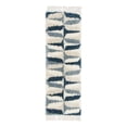 thumbnail image 3 of Unique Loom Hygge Shag Collection Area Rug - Balanced (2' 2" x 6' Runner Blue/Ivory), 3 of 7