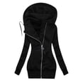 thumbnail image 1 of Women Solid Color Coat Button Down Overcoat Long Sleeve Cardigan Warm Winter Overcoat Fluffy Jacket Windproof Outer Coat, 1 of 2