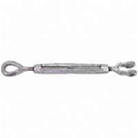 BARON 18-5/8X6 Turnbuckle 3500 lb Weight Capacity Jaw Fitting A Eye Fitting B Galvanized Steel