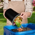 thumbnail image 3 of Compost Bin Kitchen Counter,Countertop Compost Bin with Lid,Indoor Kitchen Compost Bin,Countertop Composter Container,Compost Pail Food Waste Bin for Kitchen,1.0 Gallon,Grey, 3 of 7