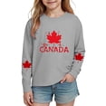 thumbnail image 2 of Amzcrzy T-Shirts Feuille d'Érable pour Garçons et Filles Mode Confortables Tout-Petits Ados T-Shirts en Coton Décontractés Manches Longues Col Rond T-Shirts Graphiques 7 Ans, 2 of 8
